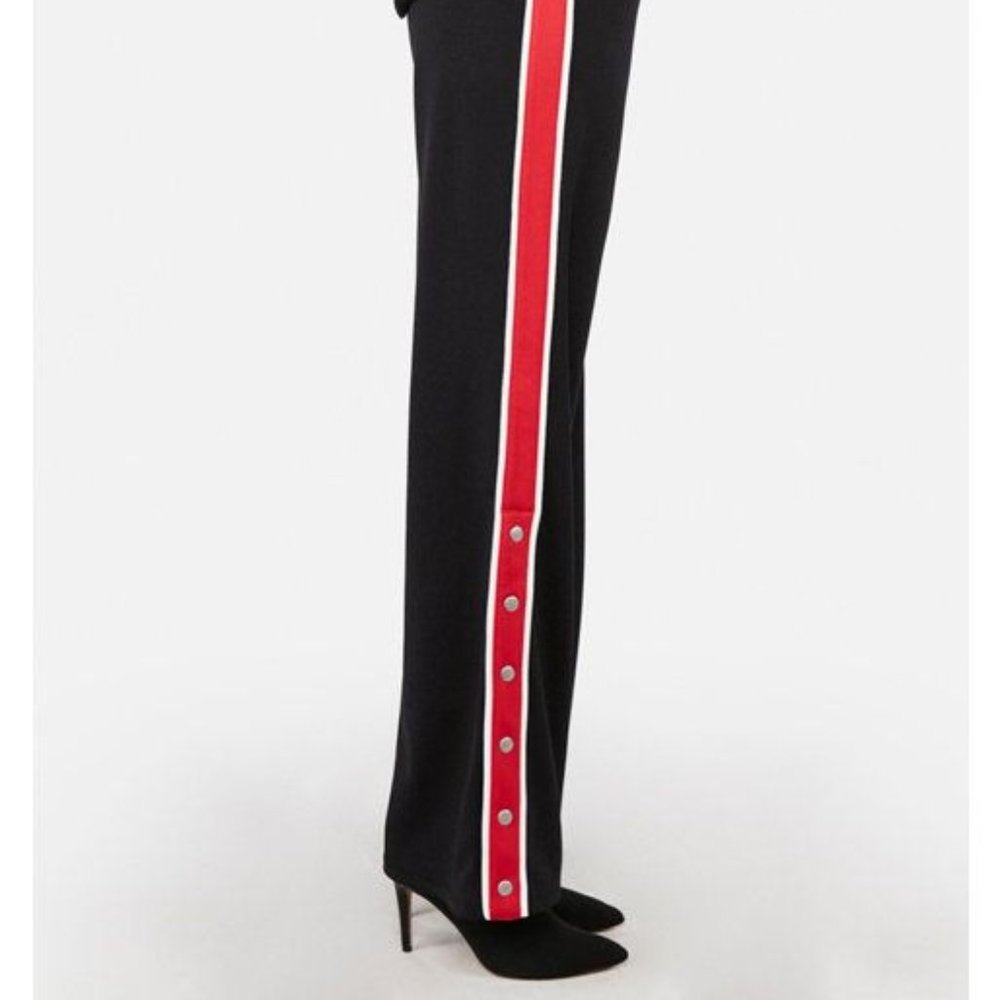 Express One Eleven Side Stripe Black Sweatpants